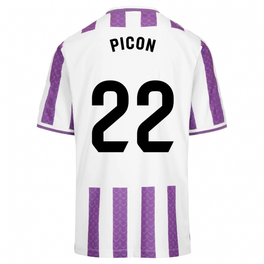 גברים פאבלו מרטין פיקון אלברו #22 סגול לבן ג'רזי ביתית 2025/26 חולצה קצרה