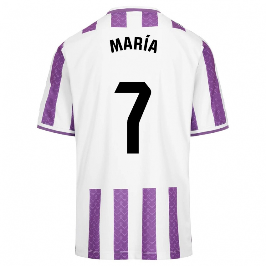 גברים María González Bombín #7 סגול לבן ג'רזי ביתית 2025/26 חולצה קצרה
