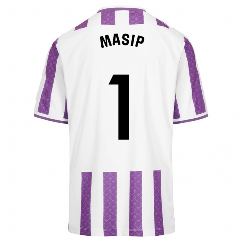 גברים ג'ורדי מאסיפ #1 סגול לבן ג'רזי ביתית 2025/26 חולצה קצרה