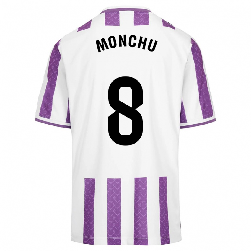 גברים מונצ'ו #8 סגול לבן ג'רזי ביתית 2025/26 חולצה קצרה