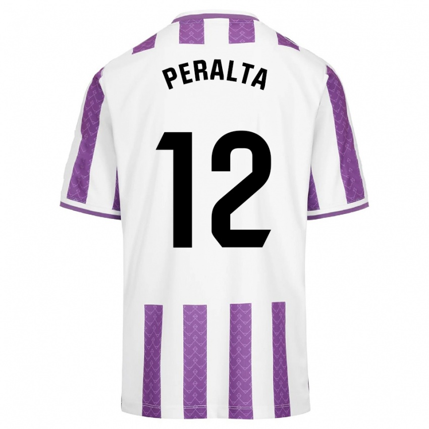גברים פרננדו פרלטה #12 סגול לבן ג'רזי ביתית 2025/26 חולצה קצרה