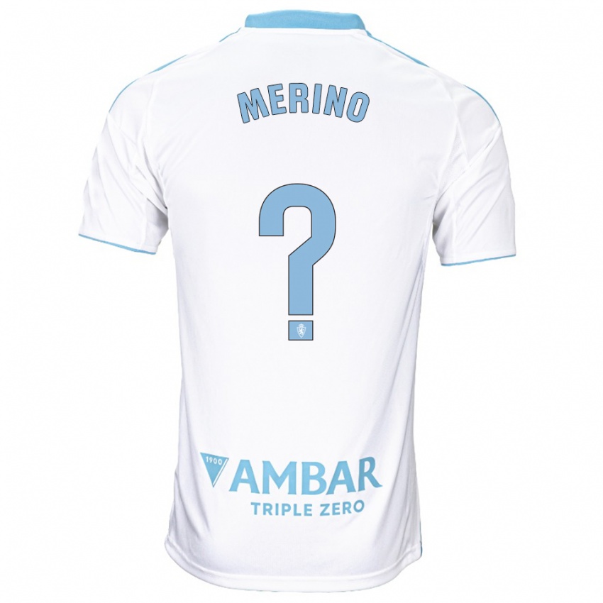 גברים סאבין מרינו #0 לבן תכלת ג'רזי ביתית 2025/26 חולצה קצרה