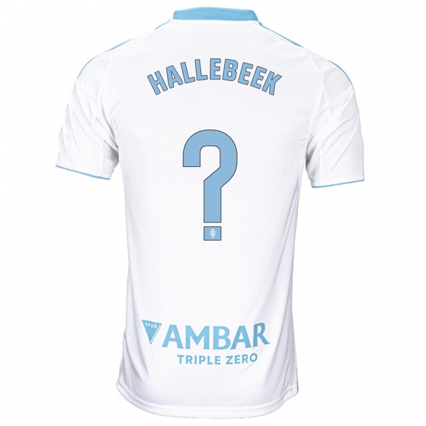 גברים Boaz Hallebeek #0 לבן תכלת ג'רזי ביתית 2025/26 חולצה קצרה