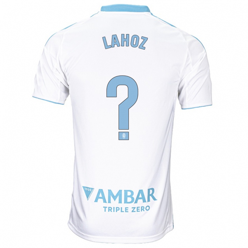 גברים Álvaro Lahoz #0 לבן תכלת ג'רזי ביתית 2025/26 חולצה קצרה