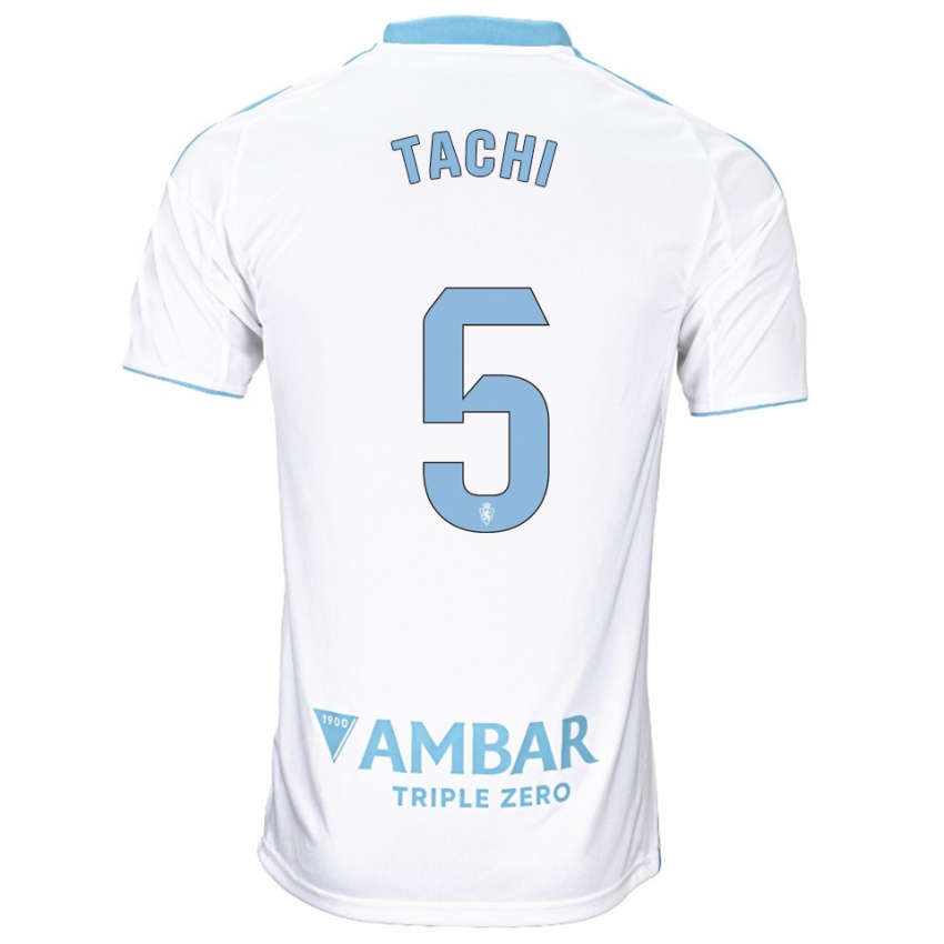 גברים טאצ'י #5 לבן תכלת ג'רזי ביתית 2025/26 חולצה קצרה