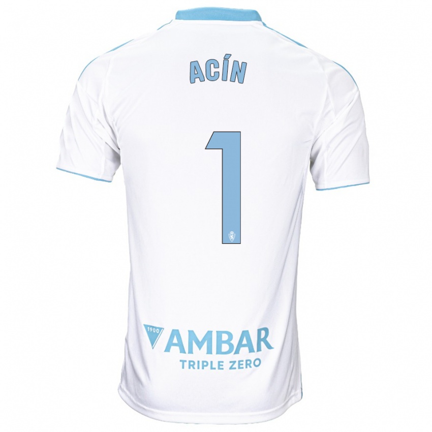 גברים גיירמו אקין לברדור #1 לבן תכלת ג'רזי ביתית 2025/26 חולצה קצרה