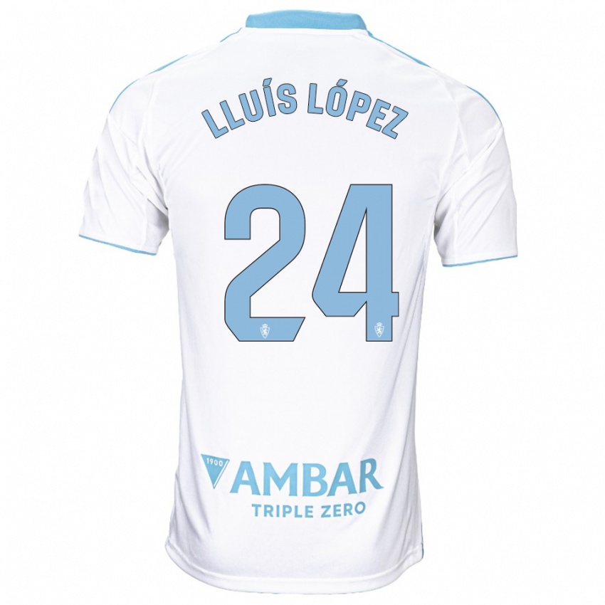גברים ליואיס לופס #24 לבן תכלת ג'רזי ביתית 2025/26 חולצה קצרה