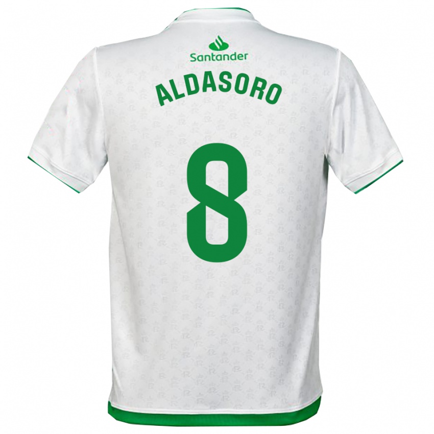 גברים Aritz Aldasoro #8 ירוק לבן ג'רזי ביתית 2025/26 חולצה קצרה