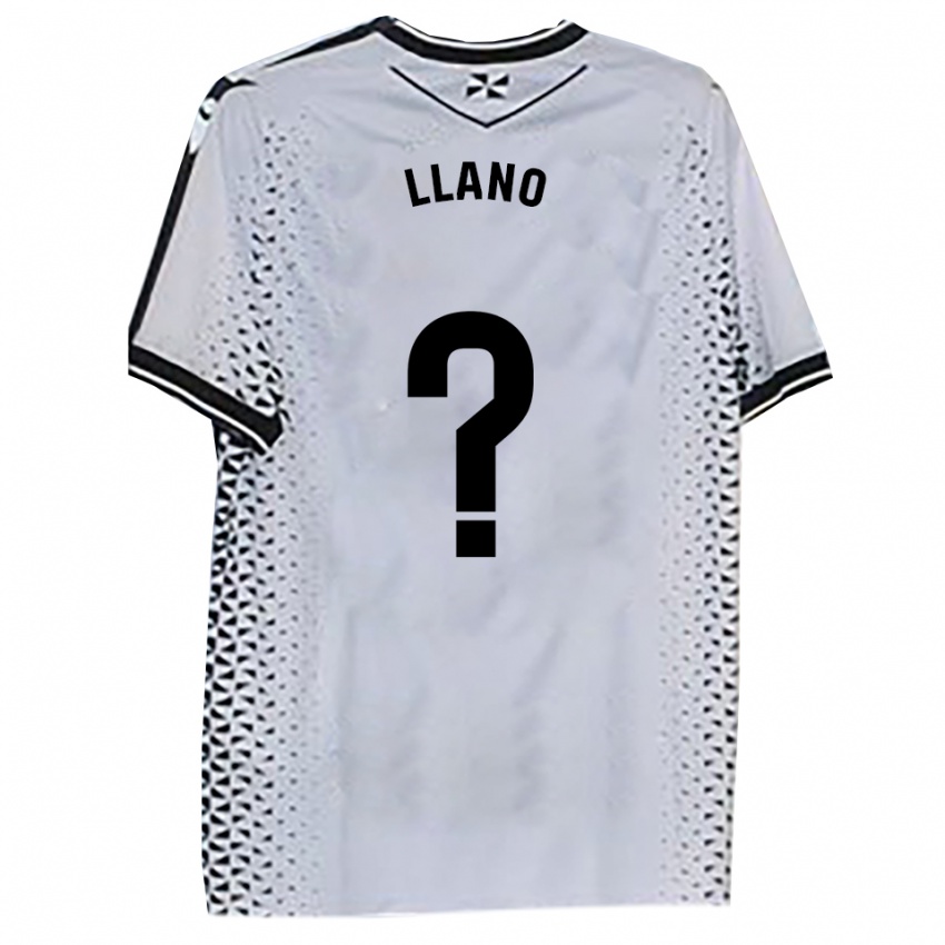 גברים Guillermo Llano #0 לבן שחור ג'רזי ביתית 2025/26 חולצה קצרה