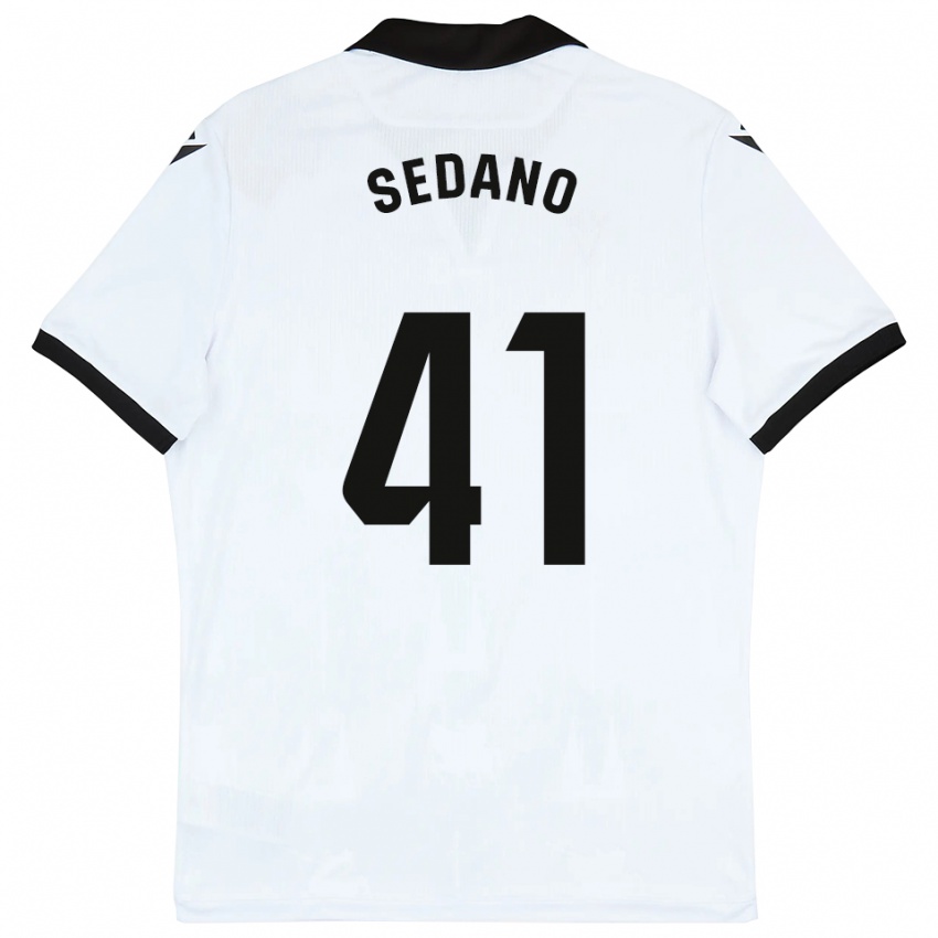 גברים הוגו סדנו אוקה #41 לבן שחור ג'רזי ביתית 2025/26 חולצה קצרה