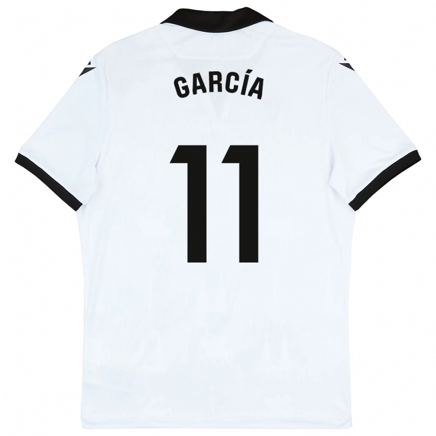 גברים Fermín García #11 לבן שחור ג'רזי ביתית 2025/26 חולצה קצרה