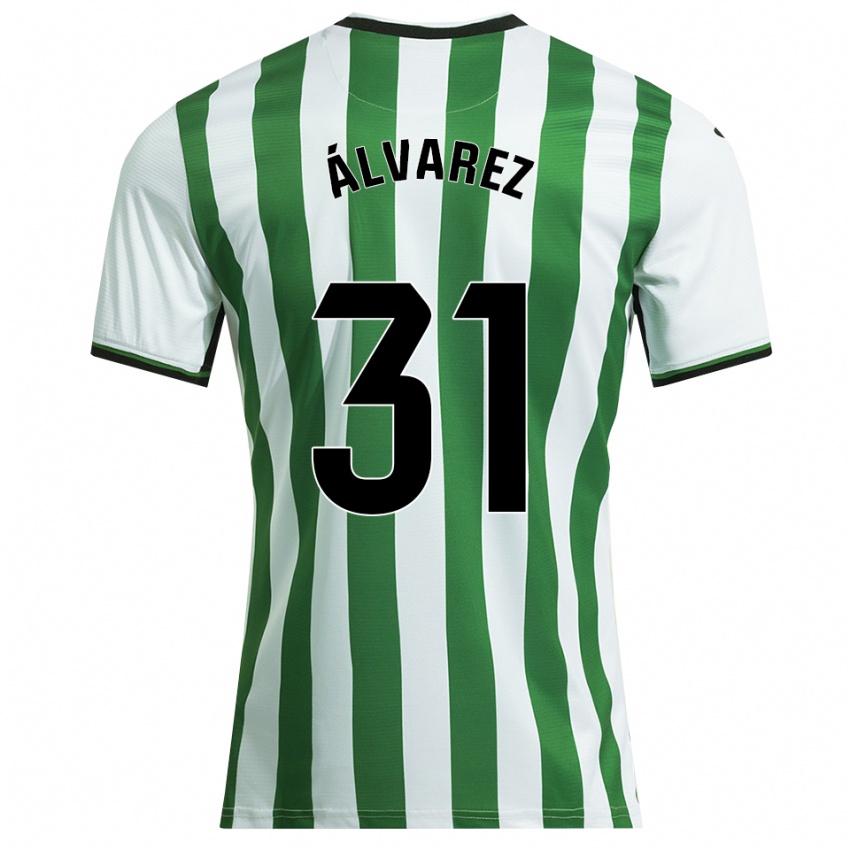גברים Iker Álvarez #31 לבן ירוק ג'רזי ביתית 2025/26 חולצה קצרה