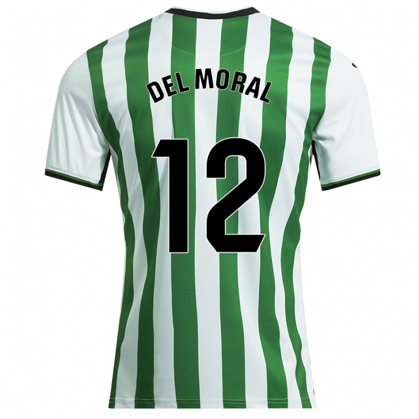 גברים Alberto Del Moral Saelices #12 לבן ירוק ג'רזי ביתית 2025/26 חולצה קצרה