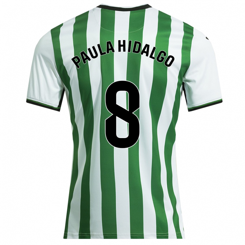 גברים Paula Hidalgo Gutiérrez #8 לבן ירוק ג'רזי ביתית 2025/26 חולצה קצרה