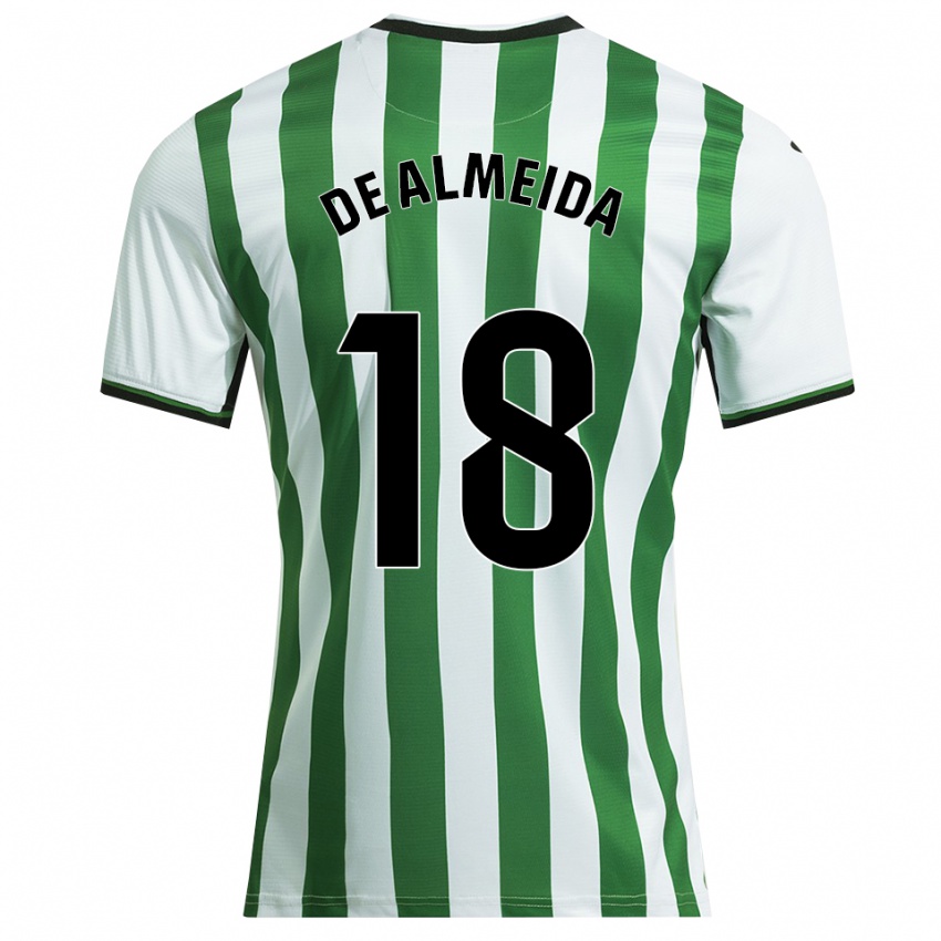 גברים Dalisson De Almeida #18 לבן ירוק ג'רזי ביתית 2025/26 חולצה קצרה