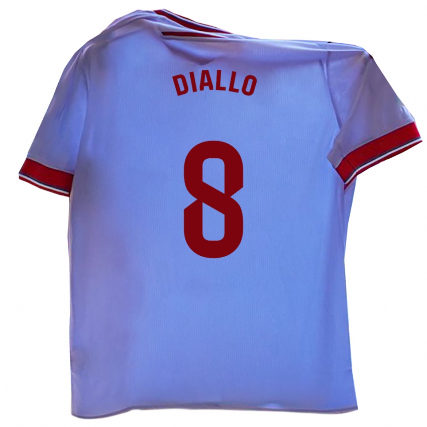 גברים סלו דיאלו #8 לבן אדום ג'רזי ביתית 2025/26 חולצה קצרה