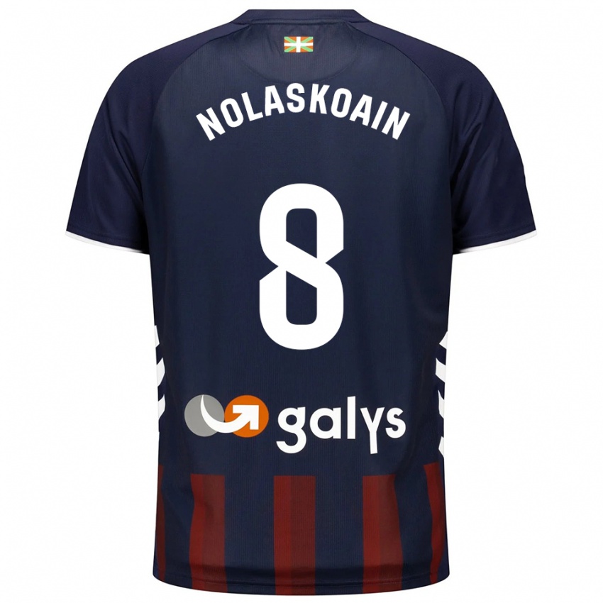 גברים Peru Nolaskoain #8 כחול נייבי אדום ג'רזי ביתית 2025/26 חולצה קצרה
