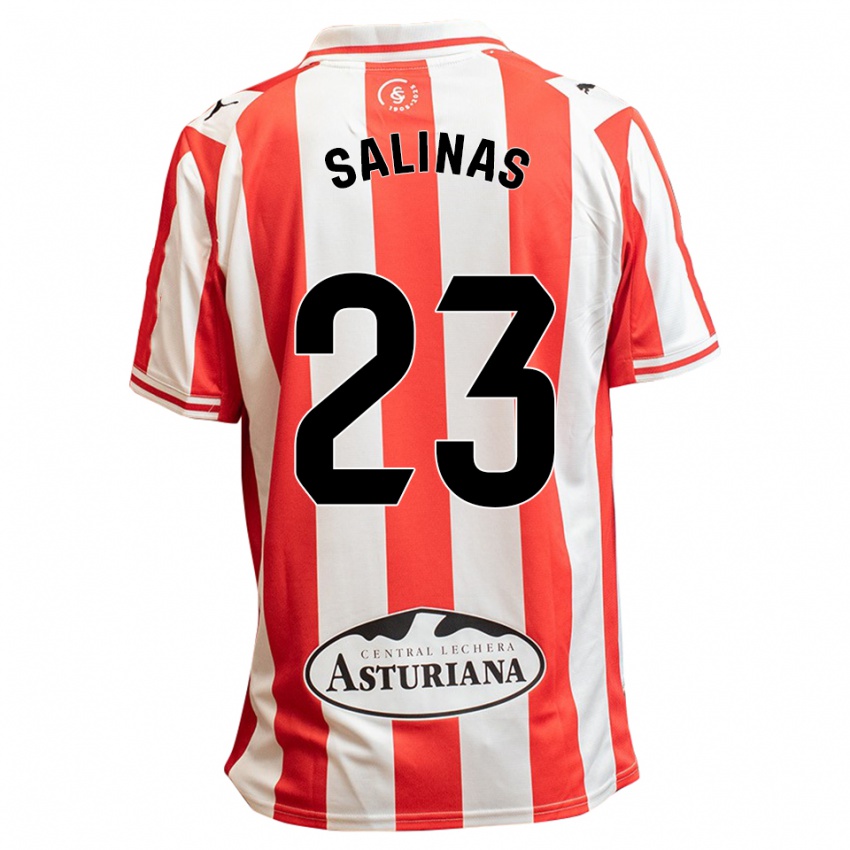 גברים Hugo Salinas #23 לבן אדום ג'רזי ביתית 2025/26 חולצה קצרה