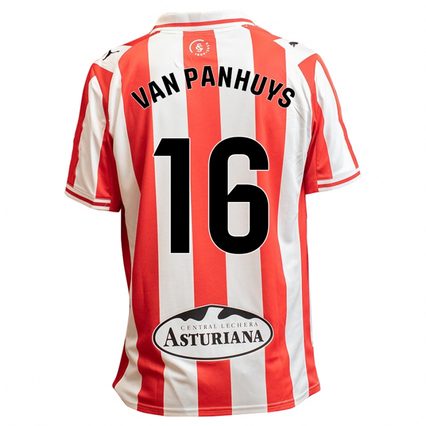 גברים Pieter Van Panhuys #16 לבן אדום ג'רזי ביתית 2025/26 חולצה קצרה