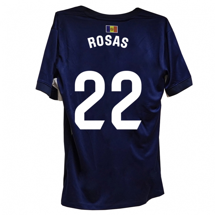 גברים אלברט רוסאס #22 כחול לבן ג'רזי ביתית 2025/26 חולצה קצרה