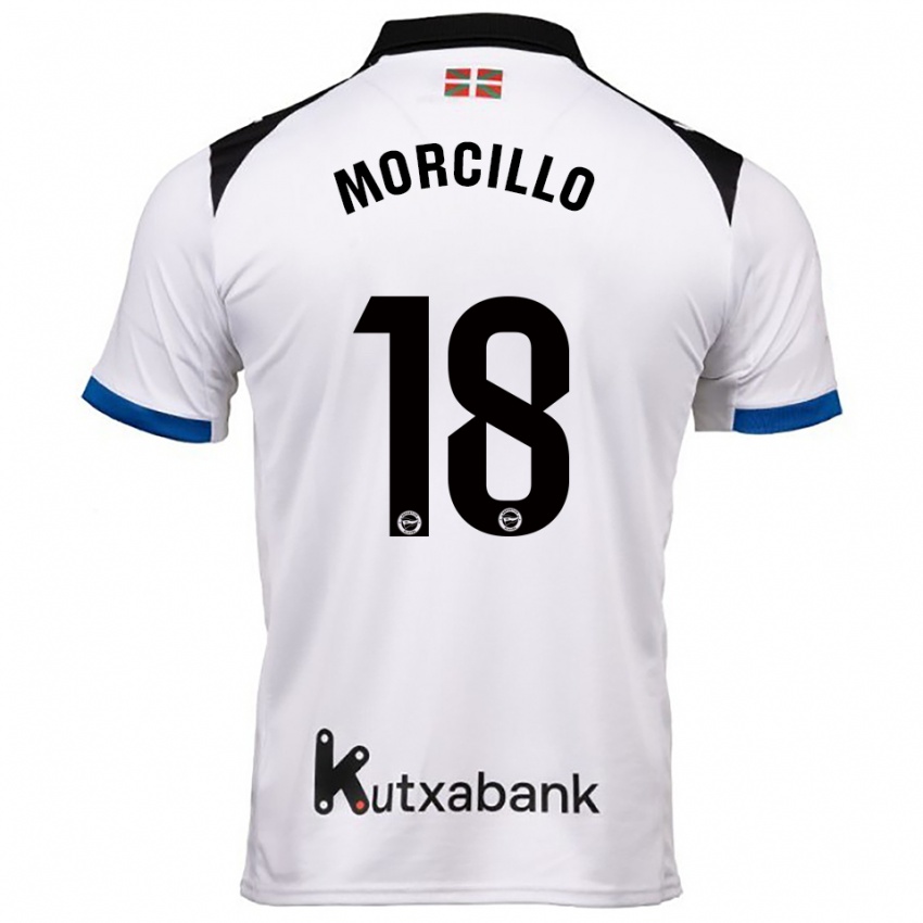 גברים דייגו מורסיו מוניוס #18 לבן כחול הרחק ג'רזי 2025/26 חולצה קצרה