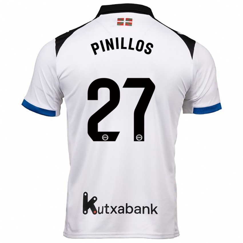 גברים לאנדר פינילוס ווילסון #27 לבן כחול הרחק ג'רזי 2025/26 חולצה קצרה