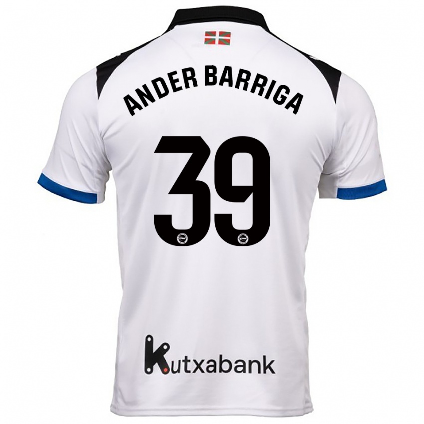 גברים ג׳ון אנדר באריגה רומן #39 לבן כחול הרחק ג'רזי 2025/26 חולצה קצרה