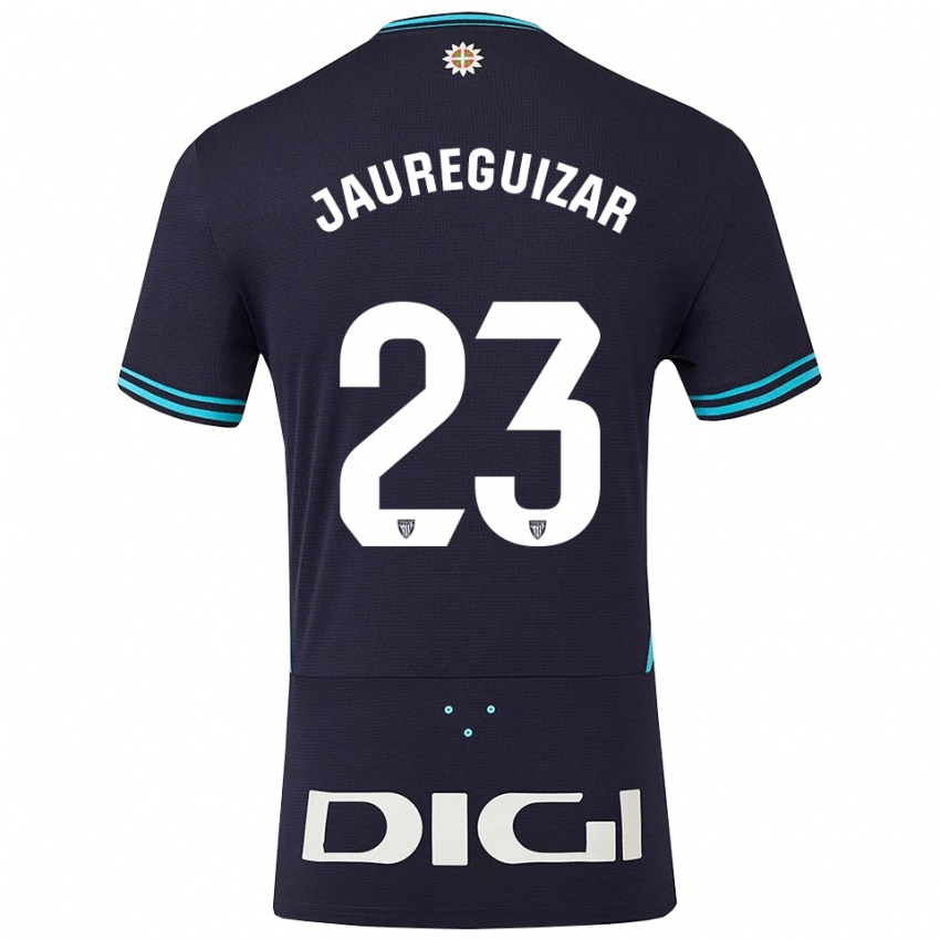 גברים Mikel Jauregizar #23 כחול נייבי תכלת הרחק ג'רזי 2025/26 חולצה קצרה