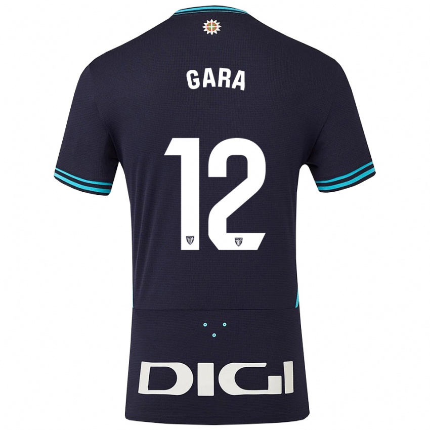 גברים Gara #12 כחול נייבי תכלת הרחק ג'רזי 2025/26 חולצה קצרה