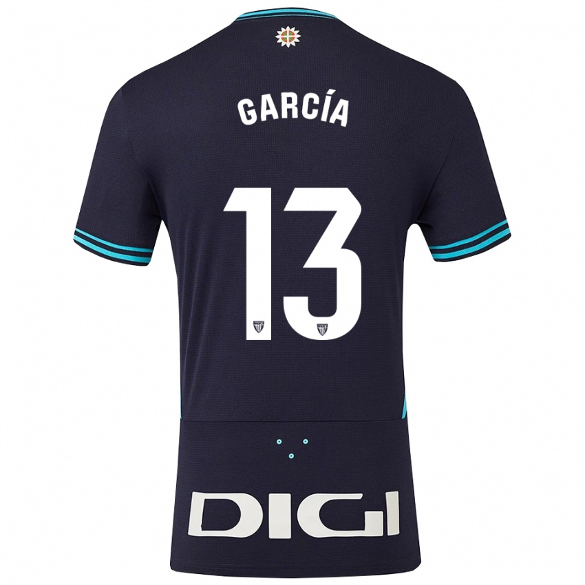 גברים Simón García #13 כחול נייבי תכלת הרחק ג'רזי 2025/26 חולצה קצרה