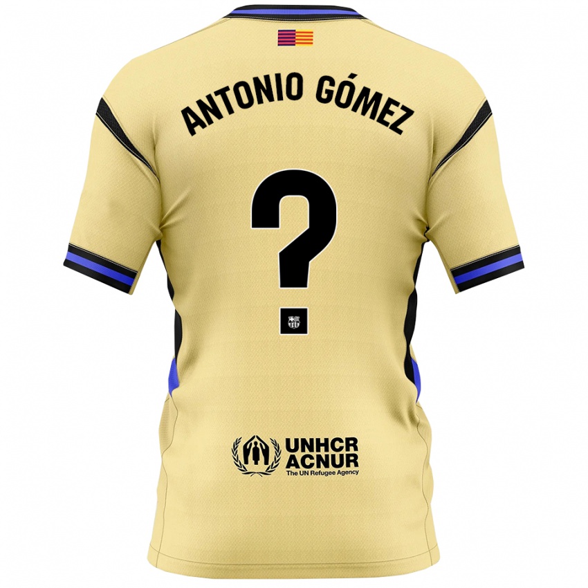 גברים Antonio Gómez #0 צהוב שחור הרחק ג'רזי 2025/26 חולצה קצרה