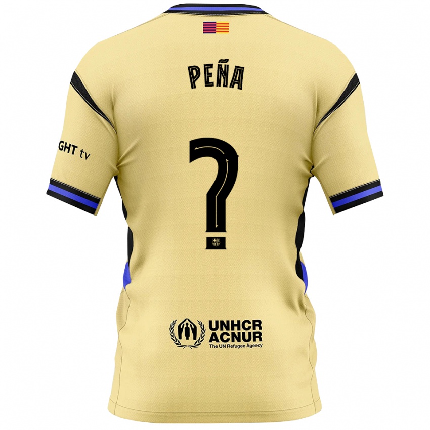 גברים Pablo Peña #0 צהוב שחור הרחק ג'רזי 2025/26 חולצה קצרה