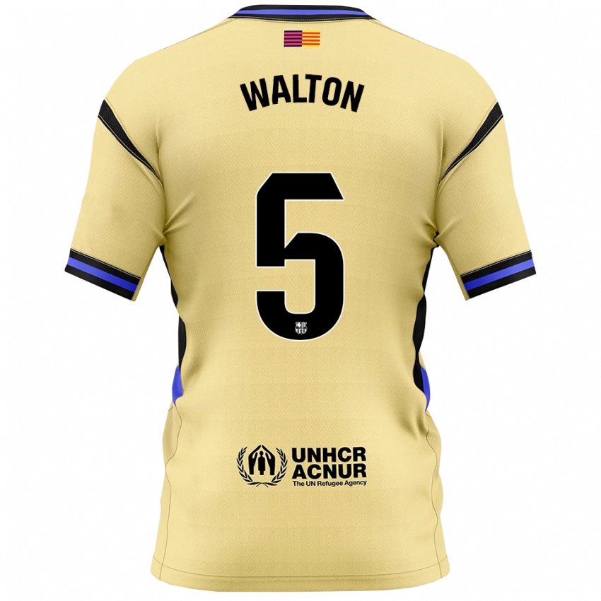 גברים Alexander Walton #5 צהוב שחור הרחק ג'רזי 2025/26 חולצה קצרה