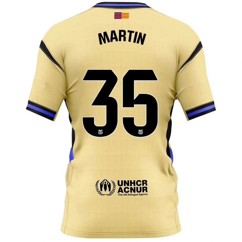 גברים ג'רארד מרטין #35 צהוב שחור הרחק ג'רזי 2025/26 חולצה קצרה