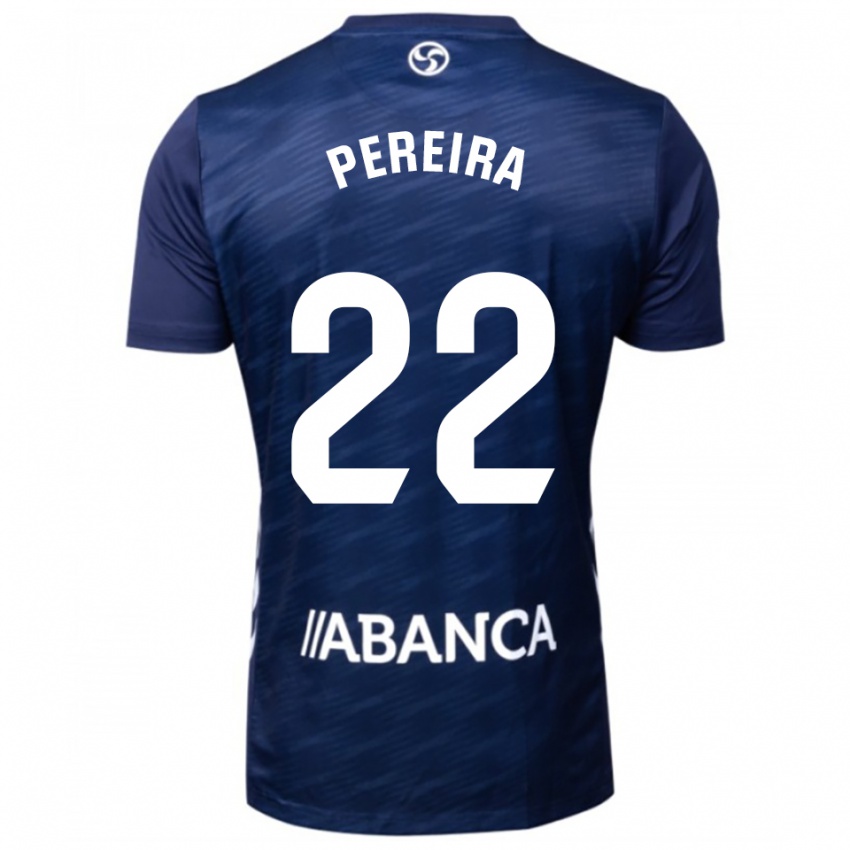 גברים Noe Pereira #22 כחול נייבי לבן הרחק ג'רזי 2025/26 חולצה קצרה