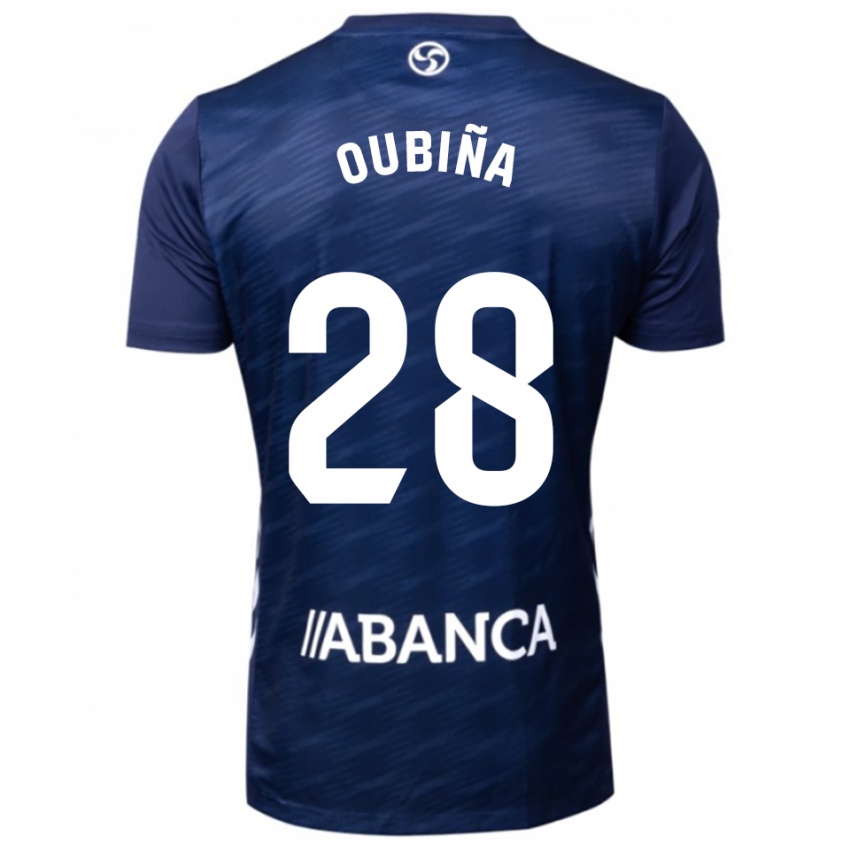 גברים Jimena Oubiña #28 כחול נייבי לבן הרחק ג'רזי 2025/26 חולצה קצרה