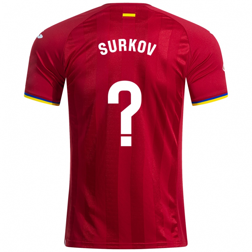גברים Iván Surkov #0 אדום צהוב כחול הרחק ג'רזי 2025/26 חולצה קצרה