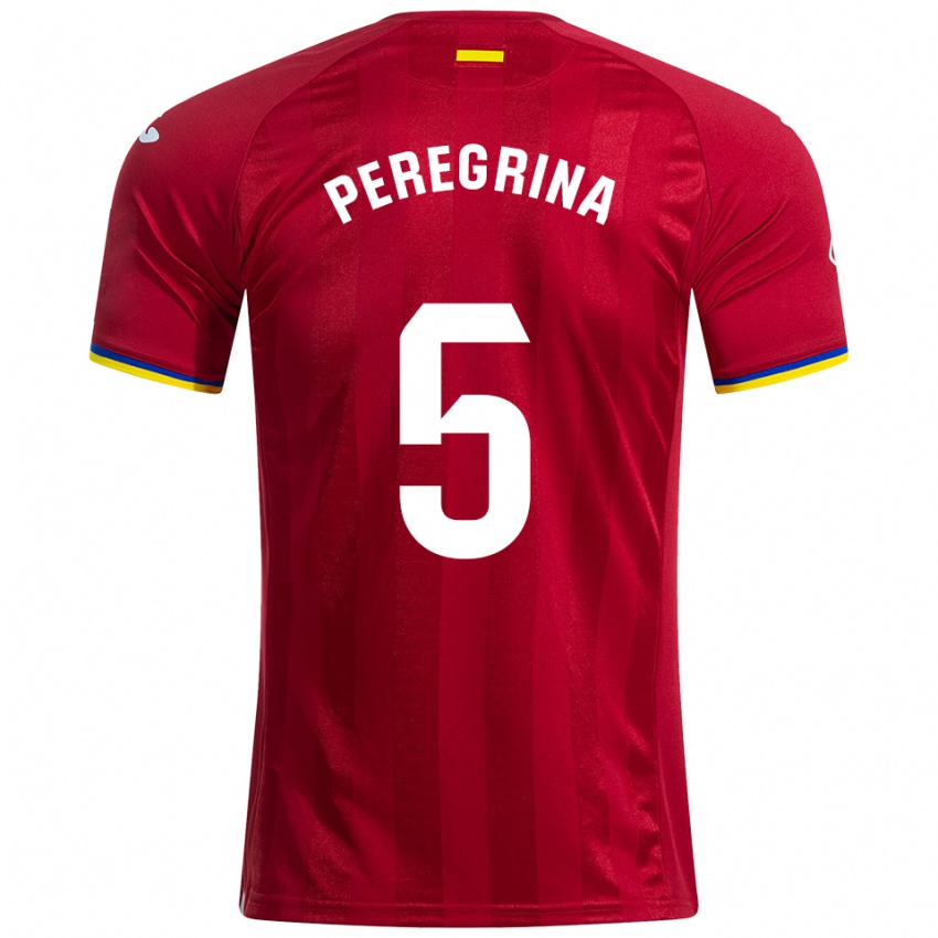 גברים Álvaro Peregrina #5 אדום צהוב כחול הרחק ג'רזי 2025/26 חולצה קצרה