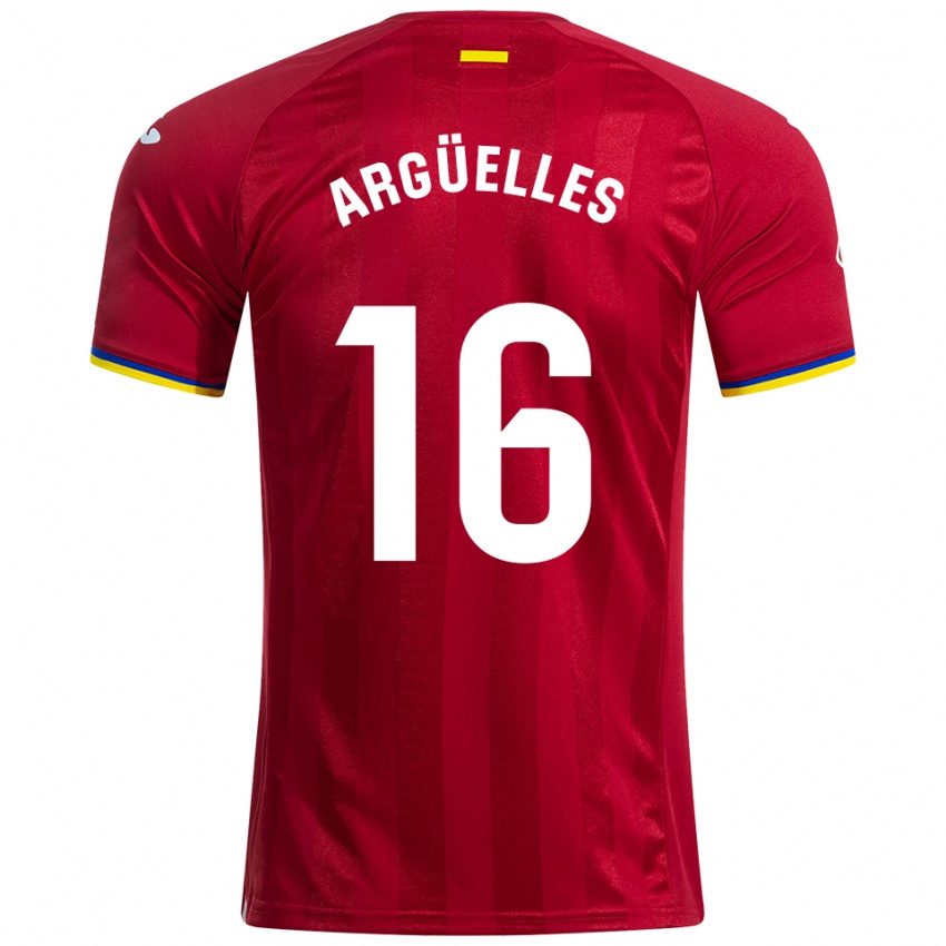 גברים דויד ארגייס #16 אדום צהוב כחול הרחק ג'רזי 2025/26 חולצה קצרה