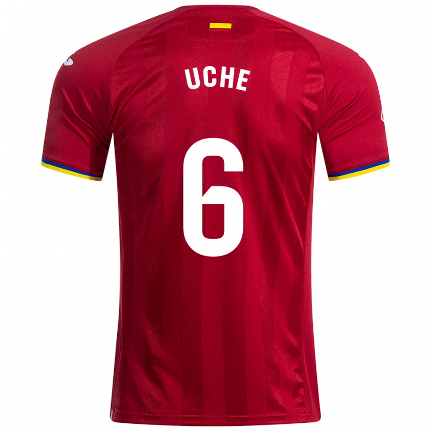 גברים Chrisantus Uche #6 אדום צהוב כחול הרחק ג'רזי 2025/26 חולצה קצרה