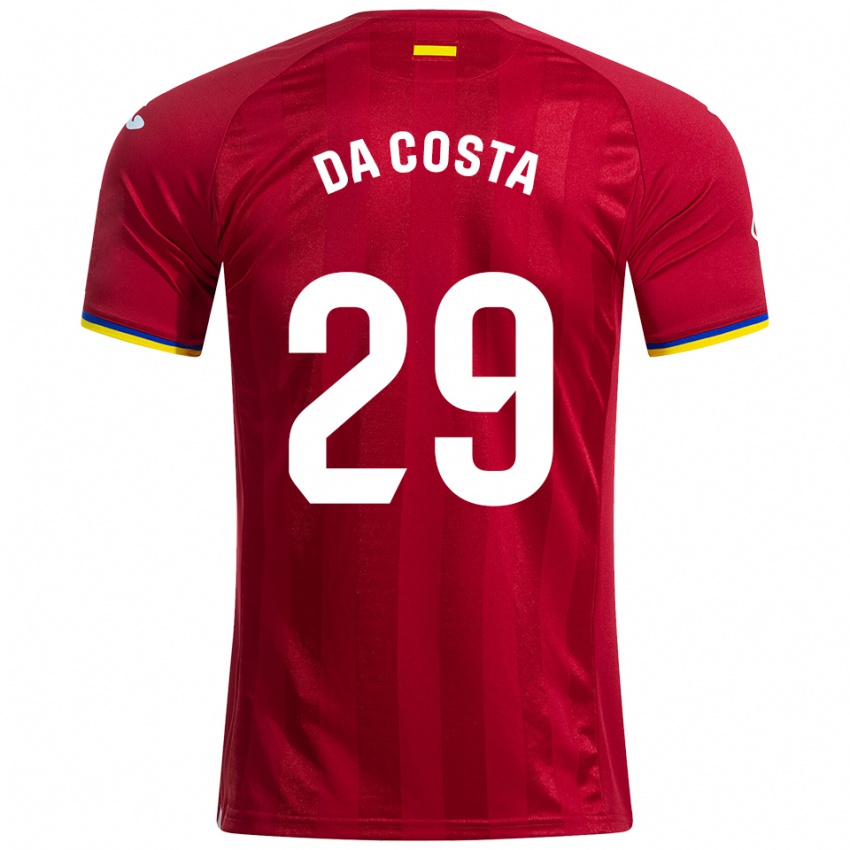 גברים קובה דה קוסטה #29 אדום צהוב כחול הרחק ג'רזי 2025/26 חולצה קצרה
