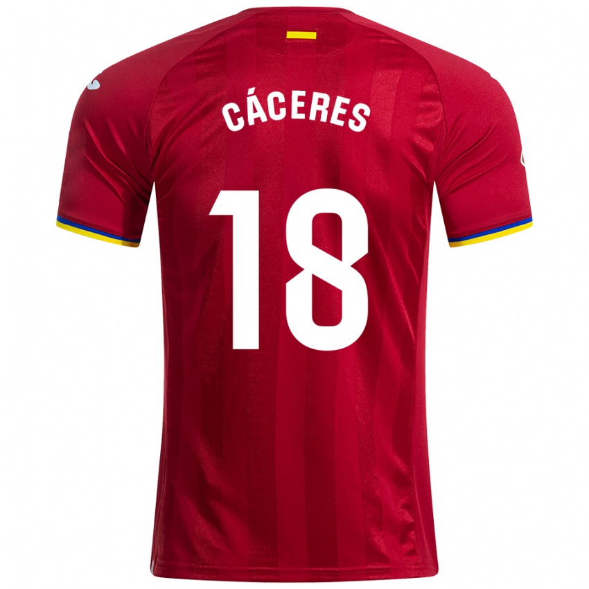 גברים דמיאן קאסרס #18 אדום צהוב כחול הרחק ג'רזי 2025/26 חולצה קצרה