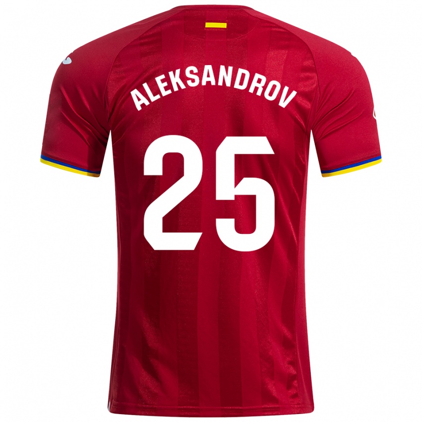 גברים מיקיטה אלכסנדרוב #25 אדום צהוב כחול הרחק ג'רזי 2025/26 חולצה קצרה