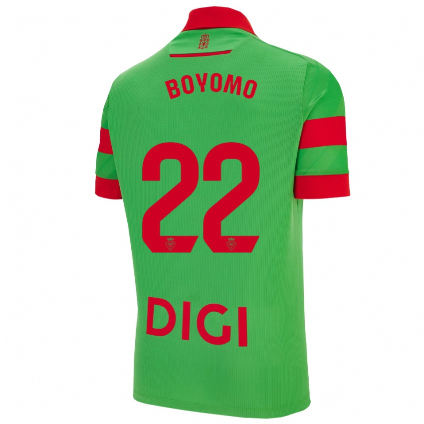 גברים פלאביין אנזו בויומו #22 ירוק אדום הרחק ג'רזי 2025/26 חולצה קצרה