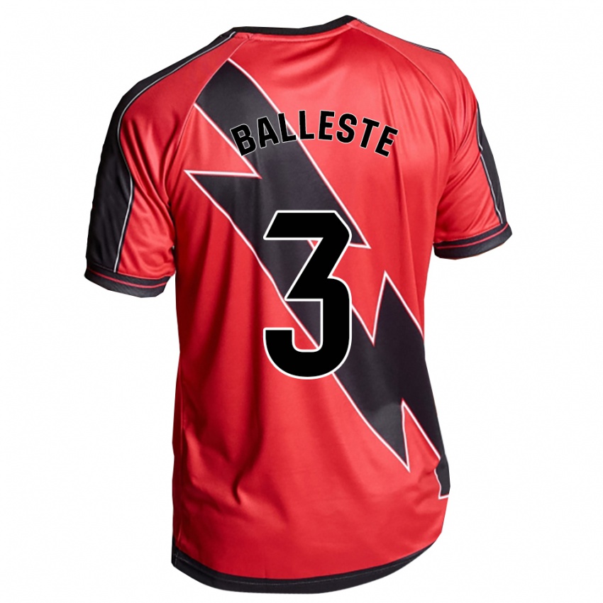 גברים לאיה בלסטה #3 אדום שחור הרחק ג'רזי 2025/26 חולצה קצרה