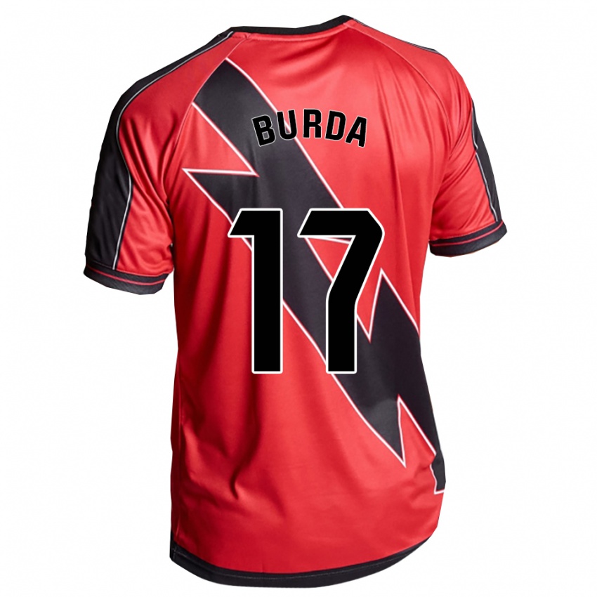 גברים Carmen Burdalo Perez #17 אדום שחור הרחק ג'רזי 2025/26 חולצה קצרה