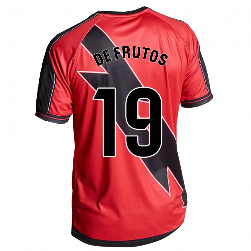 גברים חורחה דה פרוטוס #19 אדום שחור הרחק ג'רזי 2025/26 חולצה קצרה