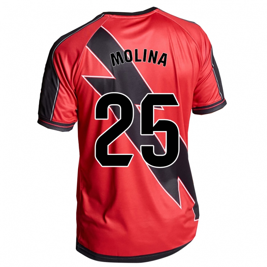 גברים Adrián Molina #25 אדום שחור הרחק ג'רזי 2025/26 חולצה קצרה