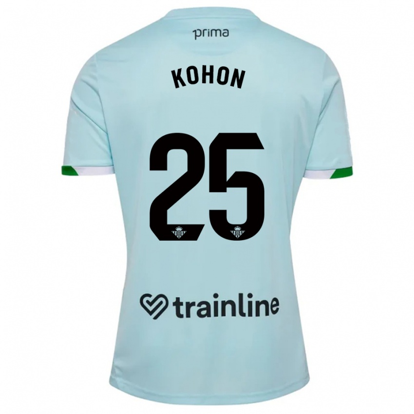 גברים Rudy Kohon #25 תכלת ירוק הרחק ג'רזי 2025/26 חולצה קצרה