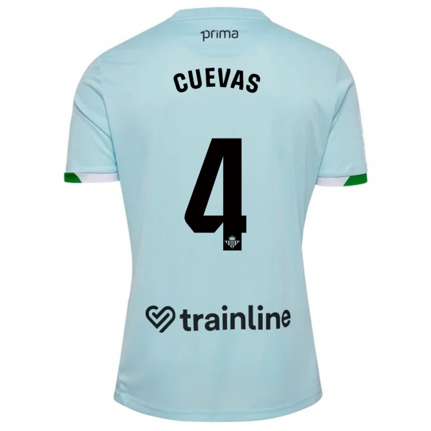 גברים Miguel Cuevas #4 תכלת ירוק הרחק ג'רזי 2025/26 חולצה קצרה